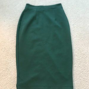 Emerald Green Pencil Skirt